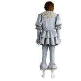2017 IT Pennywise The Clown Outfit Suit Halloween Cosplay Costume Halloween Carnival Suit